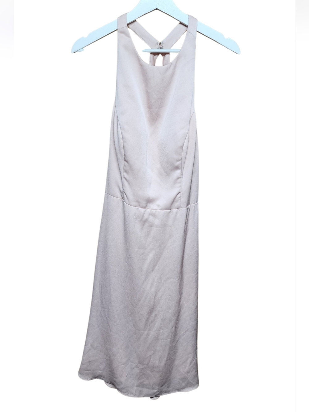 Haley Paige Froze Midi Cross Back Sleeveless Dress Sz 10 Bridesmaid Formal